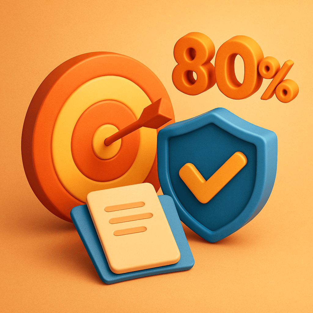 80% Pass Focus illustration